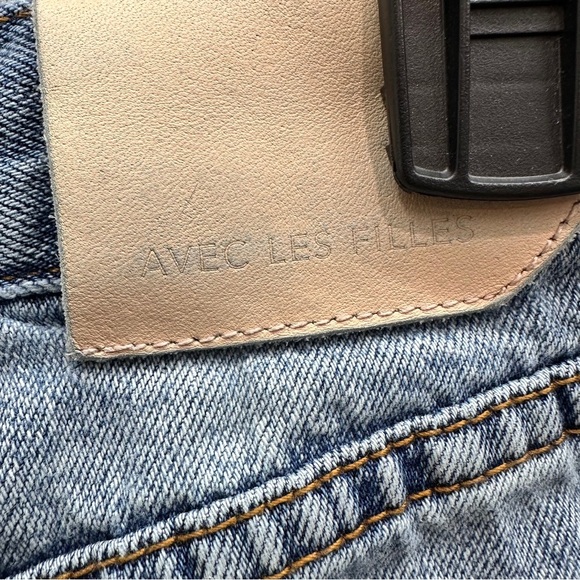 Avec Les Filles Jeans Size 27 Womens Blue Stylish Denim Distressed - Picture 5 of 6